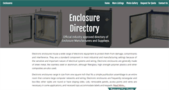 Desktop Screenshot of enclosuremanufacturers.com