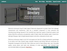 Tablet Screenshot of enclosuremanufacturers.com